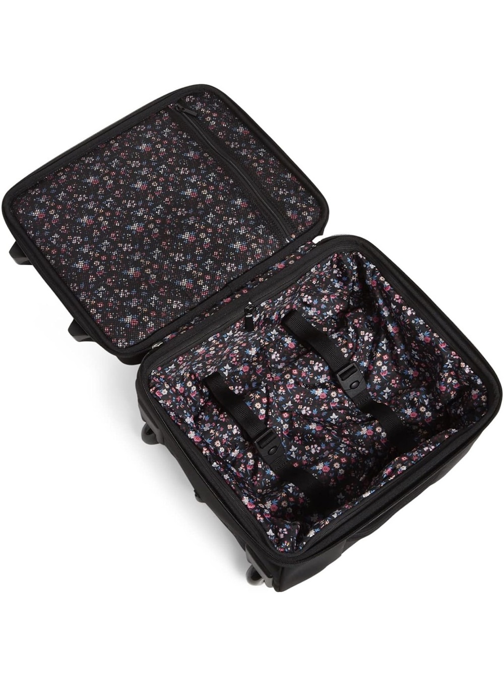 Vera Bradley Women's Softside Underseat Rolling Work Bag, Black, One Size - Picture 10 of 10